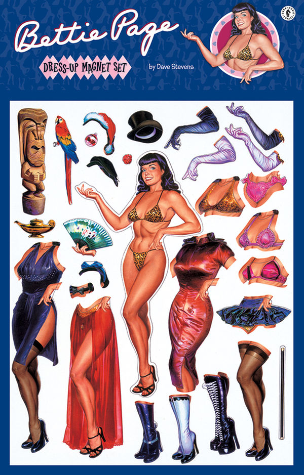Cover for Bettie Page Dress-Up Magnet Set (18-555)