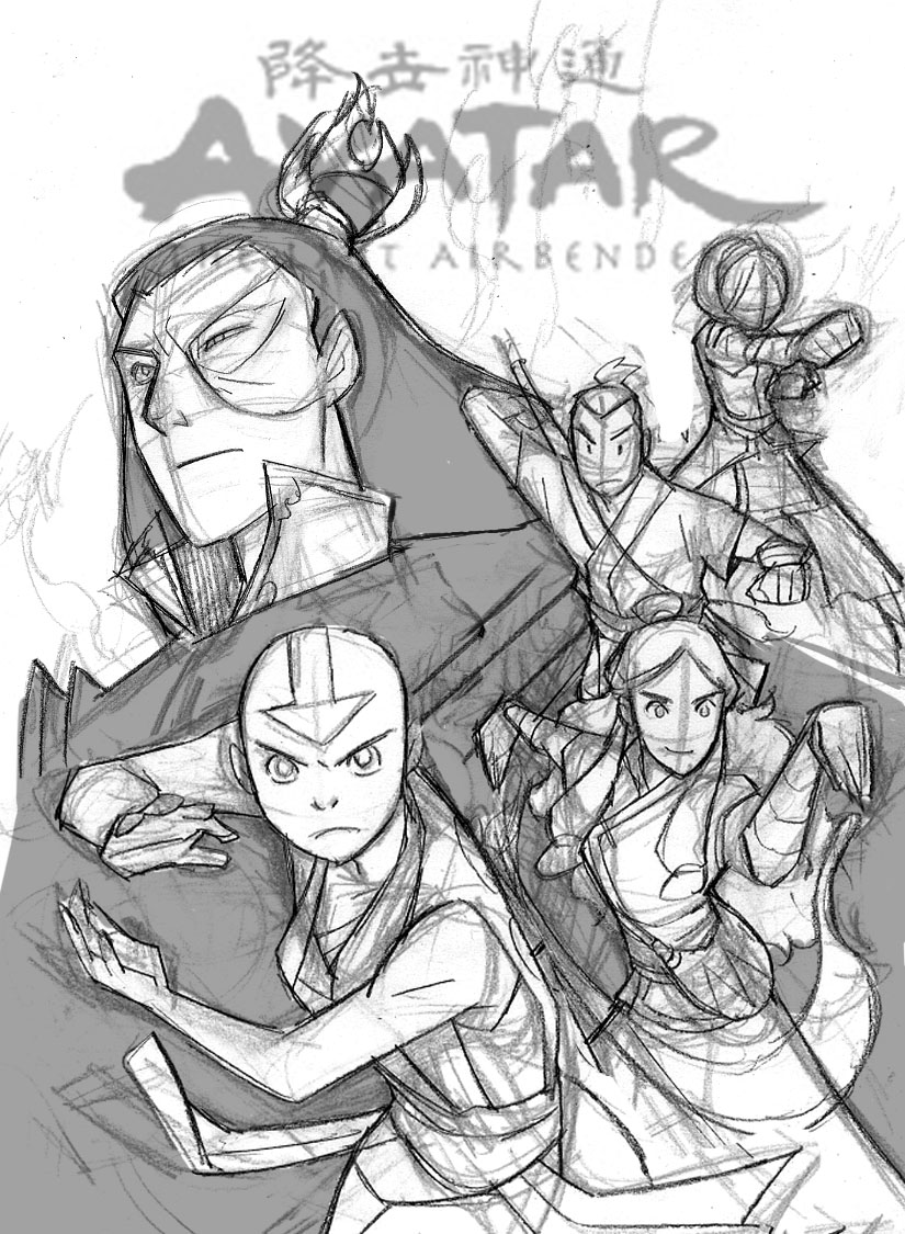 Making of a Cover -Avatar: The Last Airbender :: Blog :: Dark Horse Comics