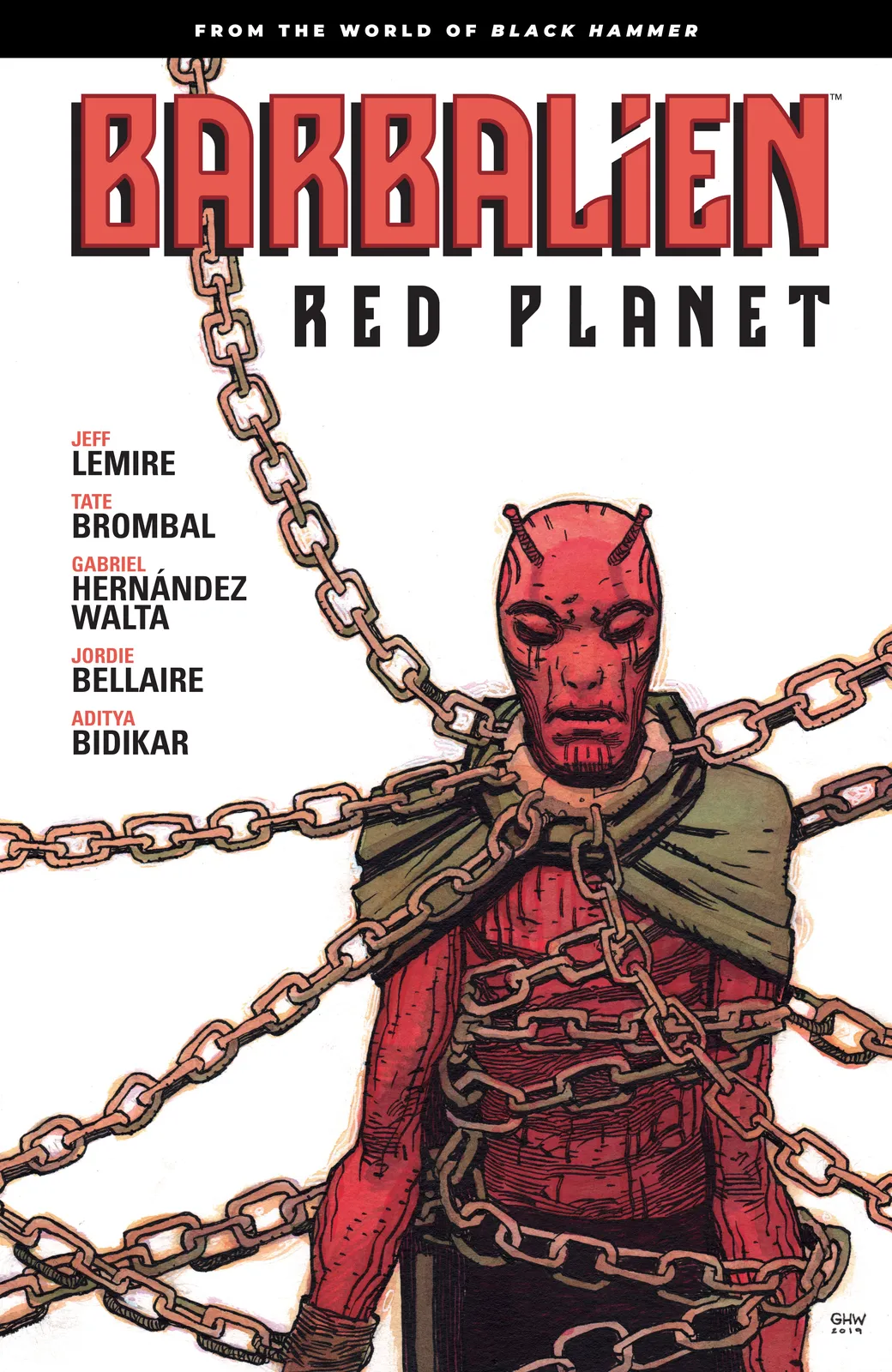 Cover of BarbAlien with Barbalien tied up via chains