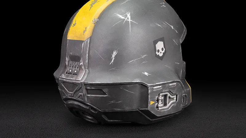 Helldivers 2 B-01 Tactical Helmet 1:1 Wearable Rear Alternate side Helldivers 2 B-01 Tactical Helmet 1:1 Wearable Rear Alternate side