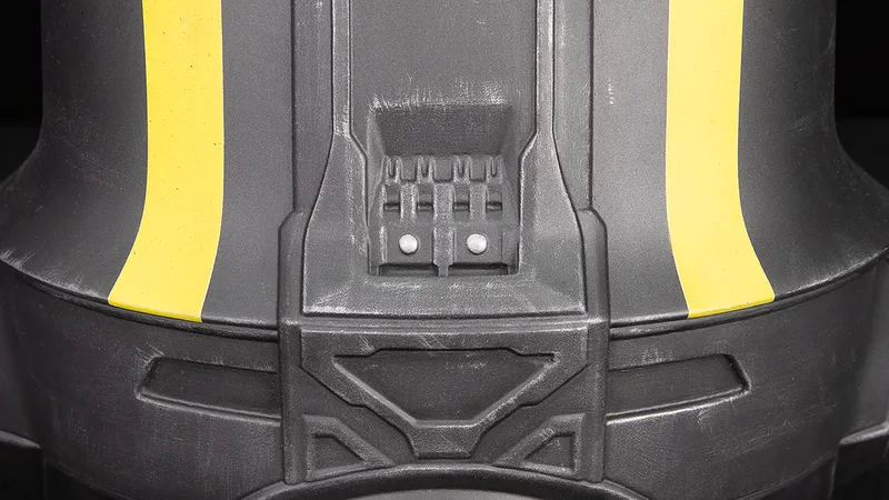 Helldivers 2 Tactical Helmets 1:1 Wearable rear zoom into detail on back of helmet Helldivers 2 Tactical Helmets 1:1 Wearable rear zoom into detail on back of helmet