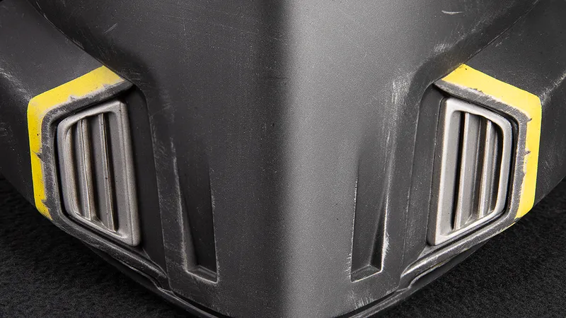 Helldivers 2 Tactical Helmets 1:1 Wearable focus on front of mask of helmet Helldivers 2 Tactical Helmets 1:1 Wearable focus on front of mask of helmet