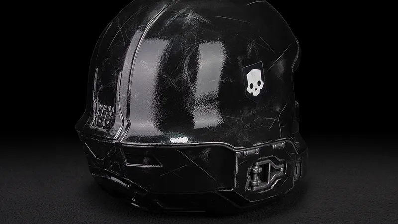 Helldivers 2 Tactical Helmet B-22 Model Citizen 1:1 Wearable rear facing alternate side view Helldivers 2 Tactical Helmet B-22 Model Citizen 1:1 Wearable rear facing alternate side view