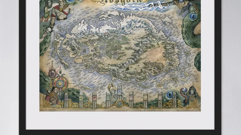 Legacy of Kain Nosgoth Map Print 1