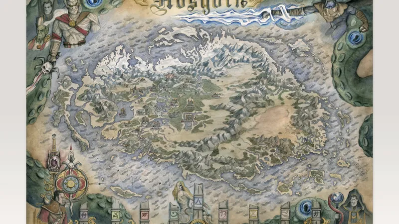 Legacy of Kain Nosgoth Map Print 3