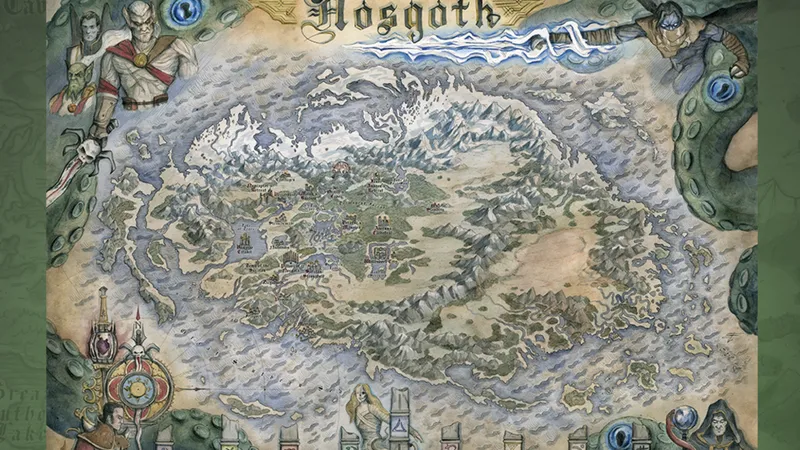 Legacy of Kain Nosgoth Map Print 2
