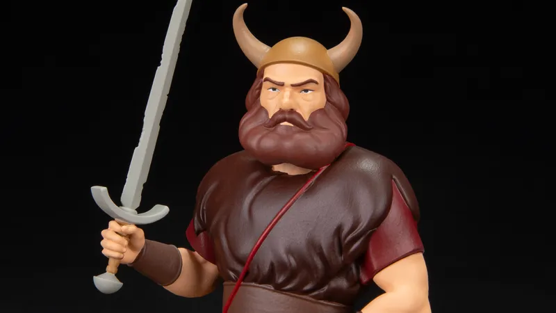LotR Animated Vinyl Figures Merry Pippin Boromir Set 2 Closeup Boromir