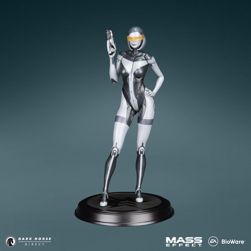 Forward facing look at EDI figure from Mass Effect