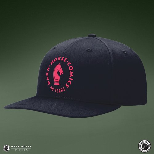Pink Logo Merch Hat 40th edition with Dark Horse 40th logo