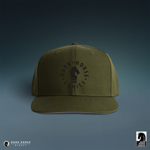 retro logo army green hat